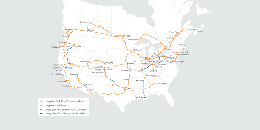 Zayo Map