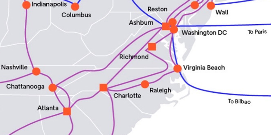 Arelion Ashburn Atlanta Route